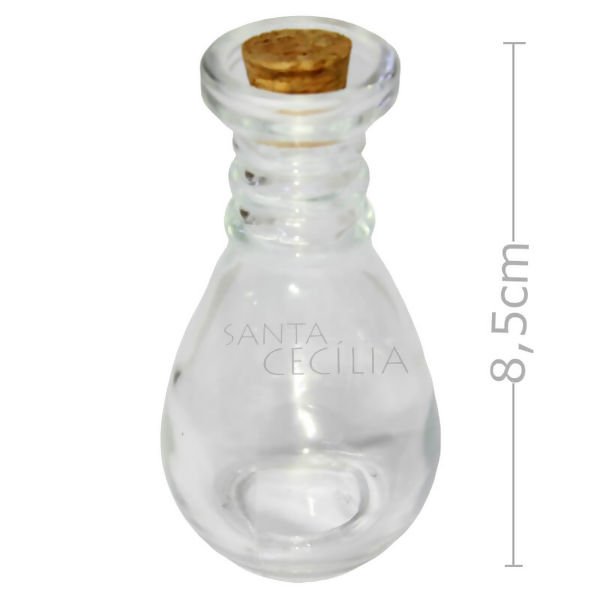 Potinhos para Lembrancinhas - Pote Vidro Tampa Rolha 45ml - Ref. VD1112