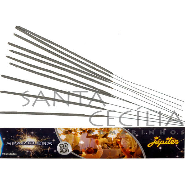 Vela Sparklers 30cm 10 unid.
