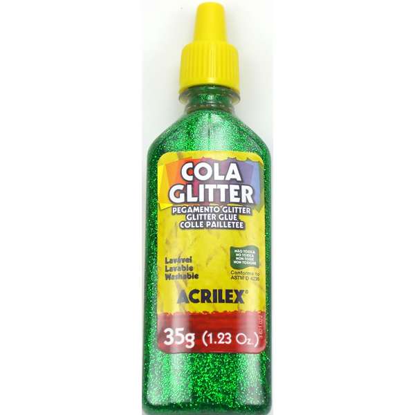 Cola Glitter Acrilex 206 Verde - 35g