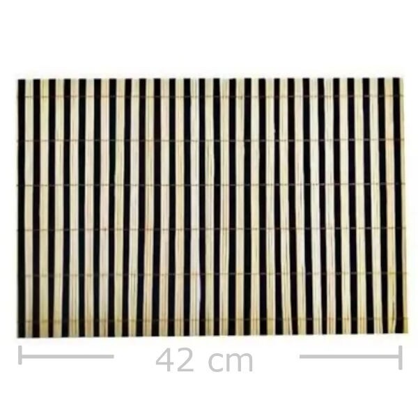 Jogo Americano Bambu 30 x 42 cm - Ref. Ck2792 Preto