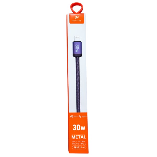 Cabo Reforçado com Metal 30w Tipo C / IP