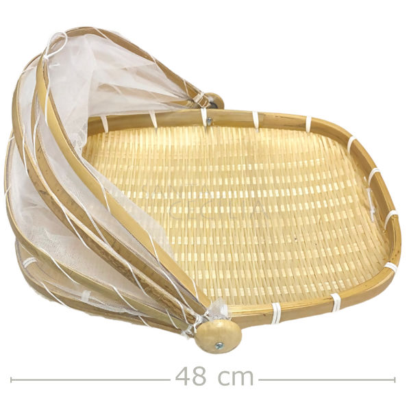 Cesto Porta Pães e Bolo Retrátil Retangular 48cm - Ref. 3747