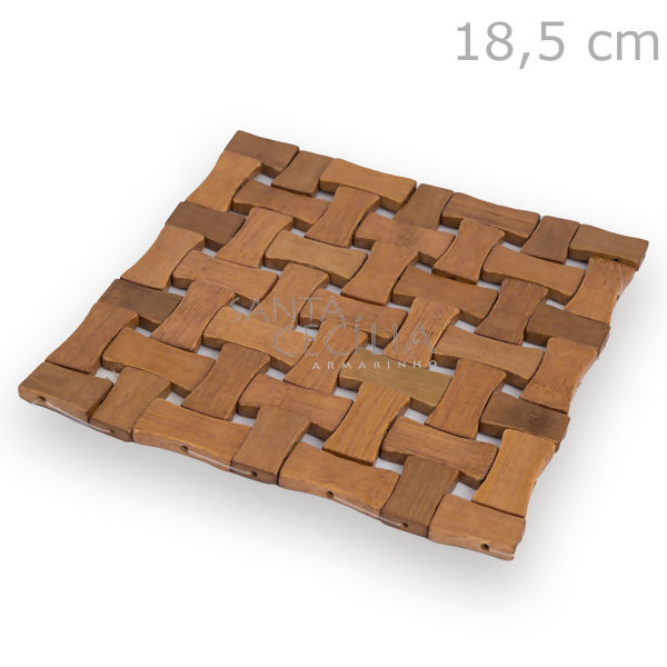 Descanso de Panela  em Bambu 18,5 cm - Ref.402049