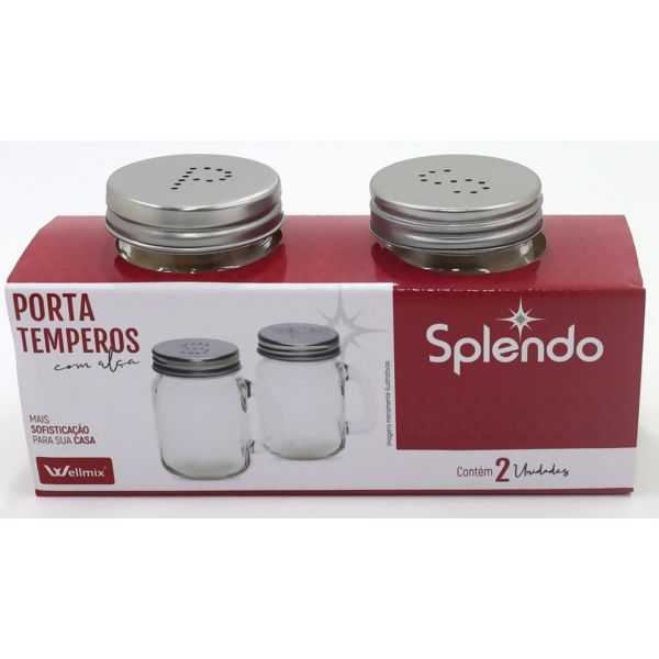 Saleiro e Pimenteiro Ref.5902 Splendo Prata