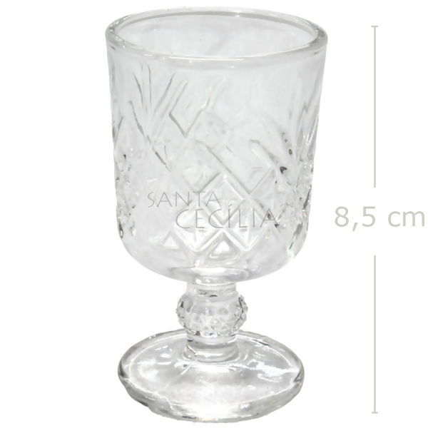 Taça Mini Licor 6 unid. Glass Goblet 60ml - Ref. F207-2