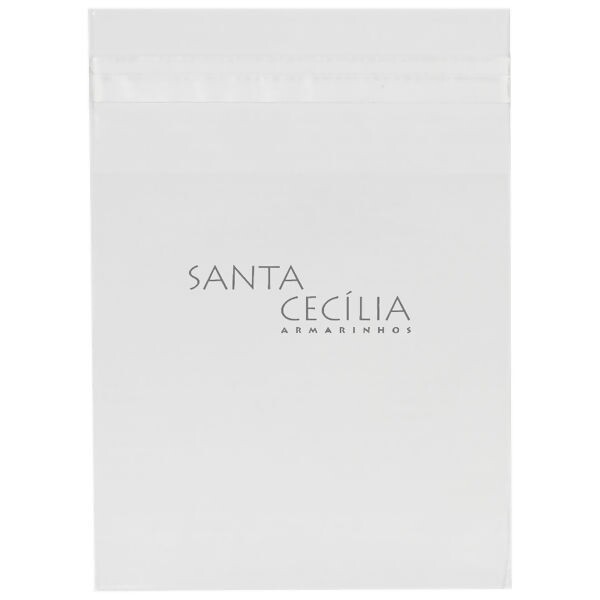 Saco de Celofane Transparente 50 unidades 8x8cm + Aba adesiva