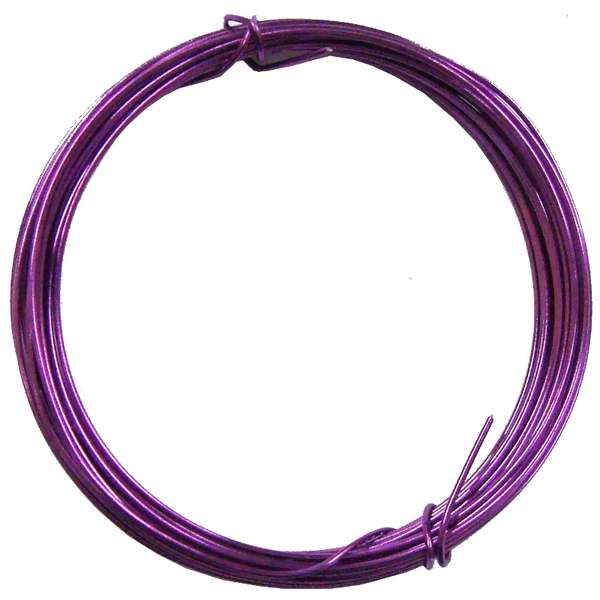 Arame Metálico para Artesanato 5 Metros - Roxo