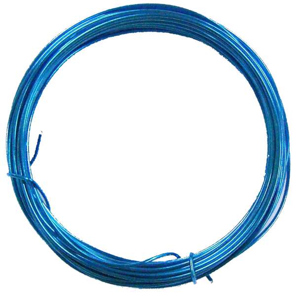 Arame Metálico para Artesanato 5 Metros - Azul Celeste