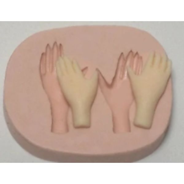Molde de Silicone - Mãos Finas Ref. 682