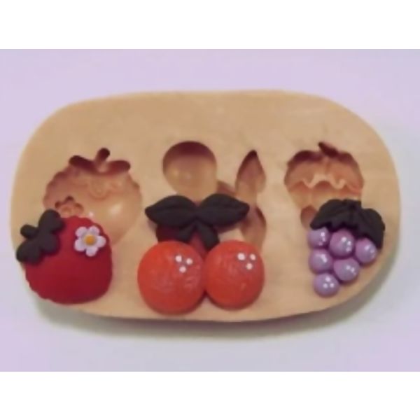 Molde de Silicone - Frutas Mini Ref. 136