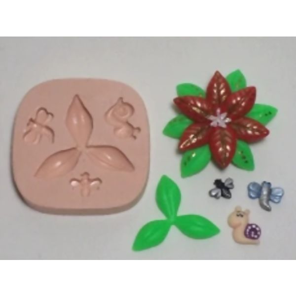 Molde de Silicone - Flor Guirlanda Ref. 034