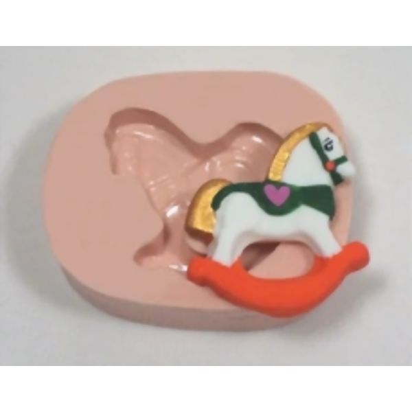 Molde de Silicone - Cavalinho Carrossel Ref. 059