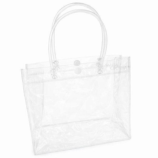 Sacola Plástica Transparente 18 x 16 x 7 cm