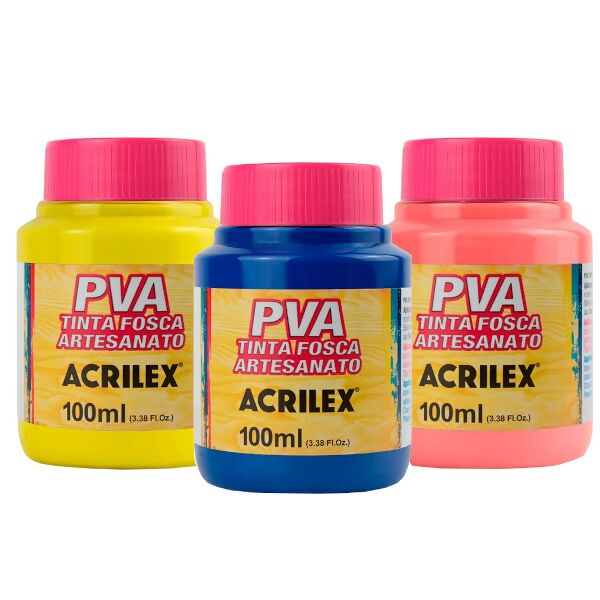 Tinta P.V.A 100ml Acrilex