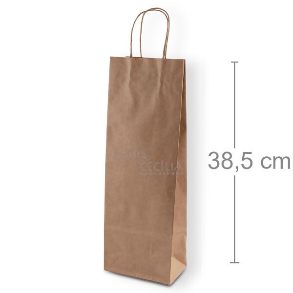 Sacola de Papel para Vinho - Kraft