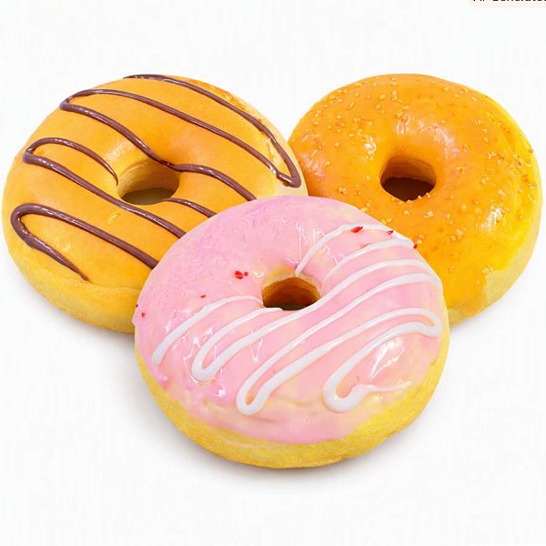 Donuts Decorativos Realistas Macios e com Cheiro Doce