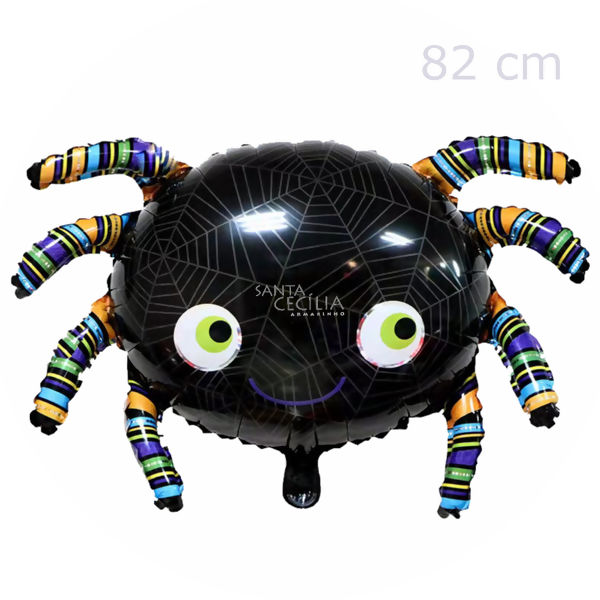 Balão Metalizado Aranha - Halloween 82 cm Ref. Q22022