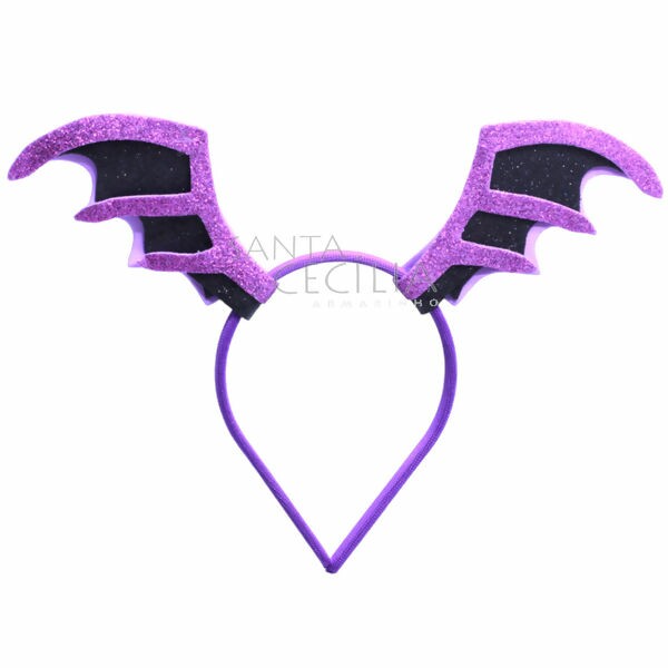 Tiara Halloween Asas de Morcego