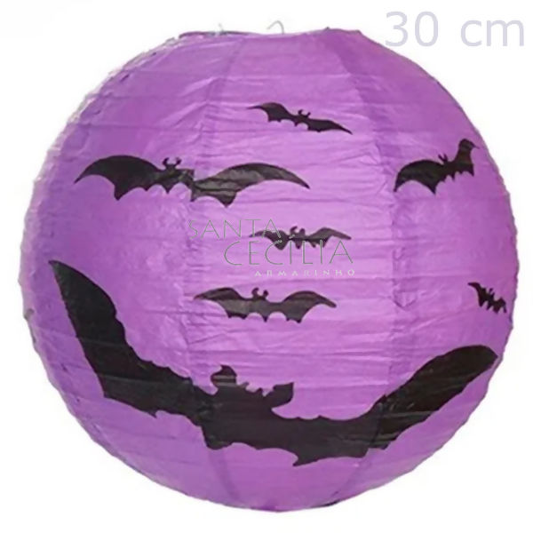 Lanterna Redonda 30 cm Halloween Diversos Modelos Ref.Q19001