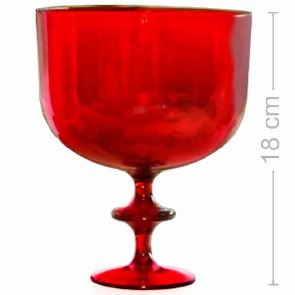 Taça Americana 1,250L Vermelho Transparente Ref. 1134