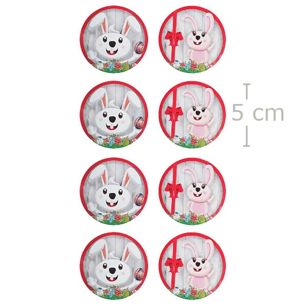 Adesivos de Páscoa 16 etiquetas Ref.1057 Menina Menino