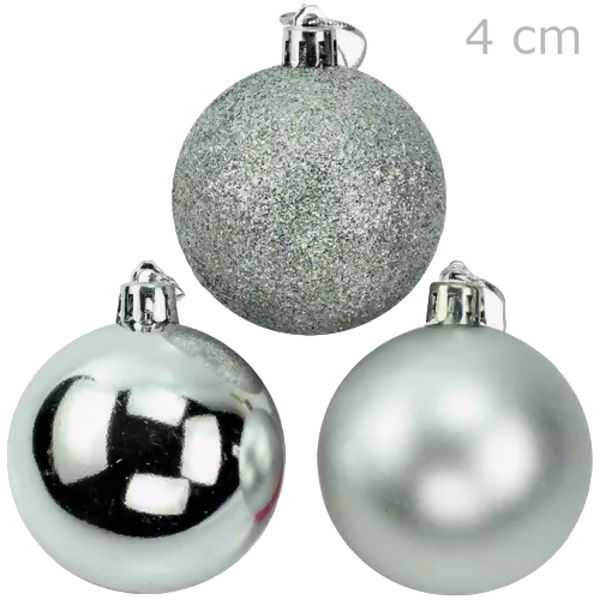 Bolas para Árvore de Natal 4cm - 12 unid. - Ref.CB4