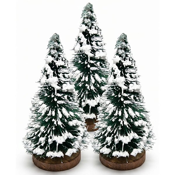 Árvore de Natal Mini 9cm - 3 unidades