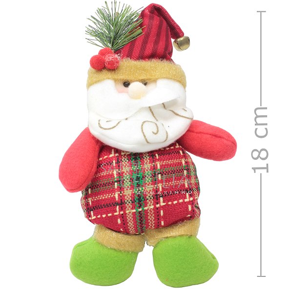 Enfeite de Natal Papai Noel Bota Verde - Ref. 6396-2105