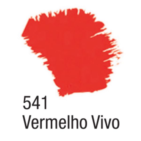 Tinta Acrílica Fosca 37ml - 541 Vermelho Vivo