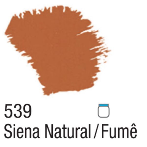 Tinta Acrílica Fosca 37ml - 539 Siena Natural/Fumê