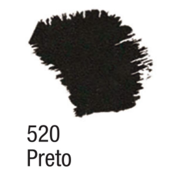 Tinta Acrílica Fosca 37ml - 520 Preto