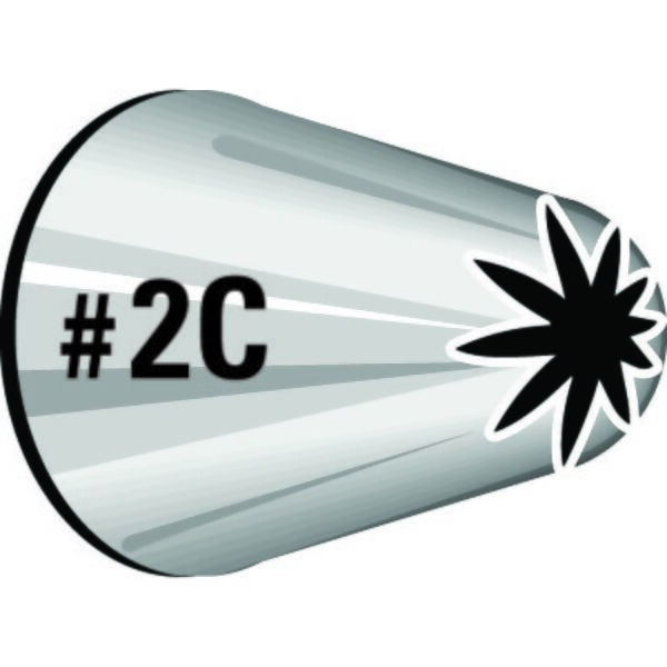 Bico de Confeitar Inox Wilton Médio - Pitanga Flor 2C