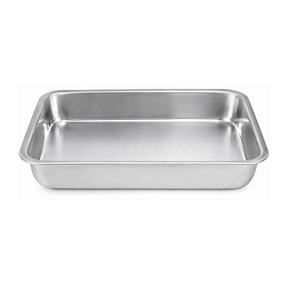 Forma para Bolo Retangular Simples - 29x19x6cm Cód. 1241