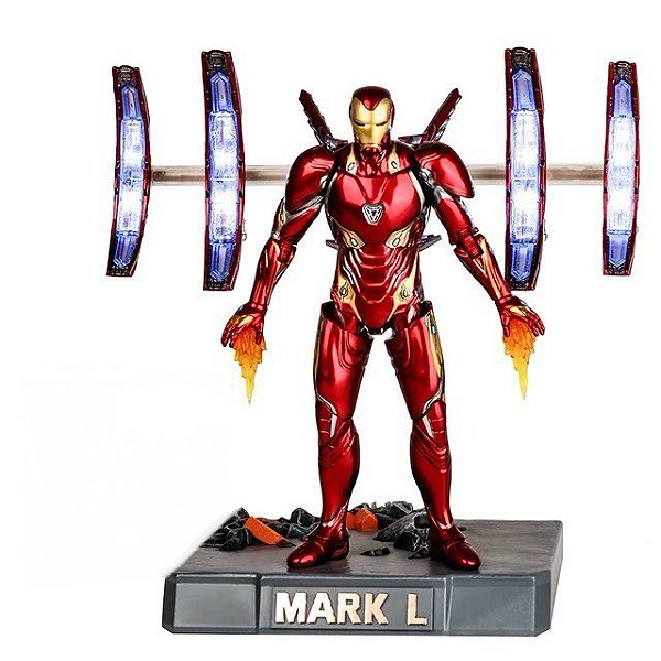 Action Figure Iron Man Mark L Com LED - Marvel
