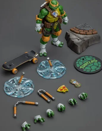 Action Figure Michelangelo Teenage Mutant Ninja Turtles - Original JoyToy