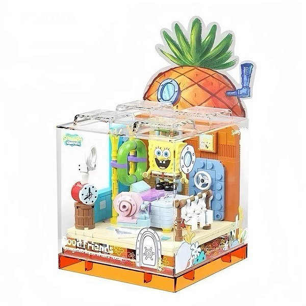 Blocos Box Casa Bob Esponja - Original Nickelodeon