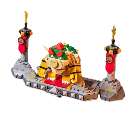 Blocos de Montar Bowser C/ LED - Super Mario