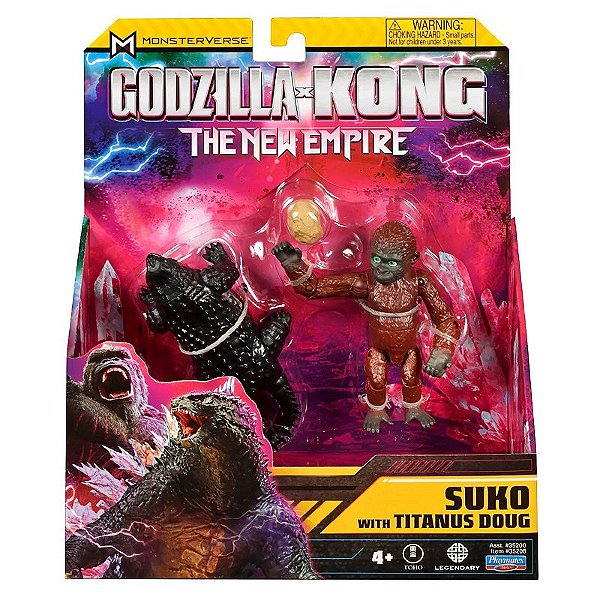 Boneco Suko With Titanus Dog - Godzilla Vs Kong The New Empire Playmates