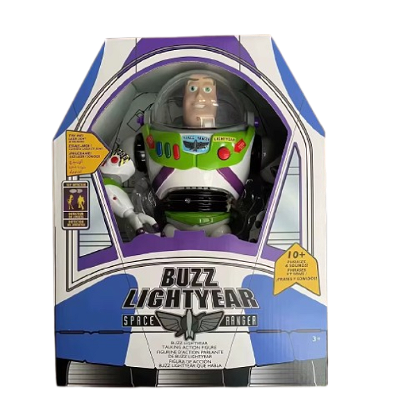 Buzz Lightyear 30cm – Toy Story | Figura de Ação com Nave Espacial