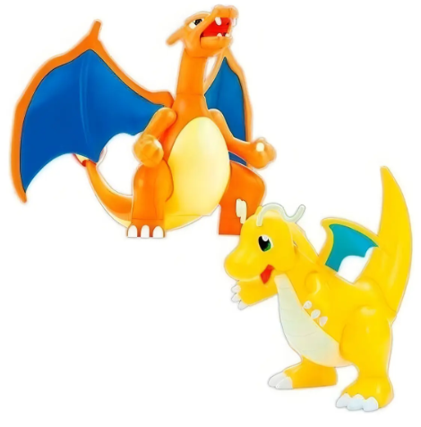 Charizard and Dragonite - Pokemon - Plastic Model Kit - Banda