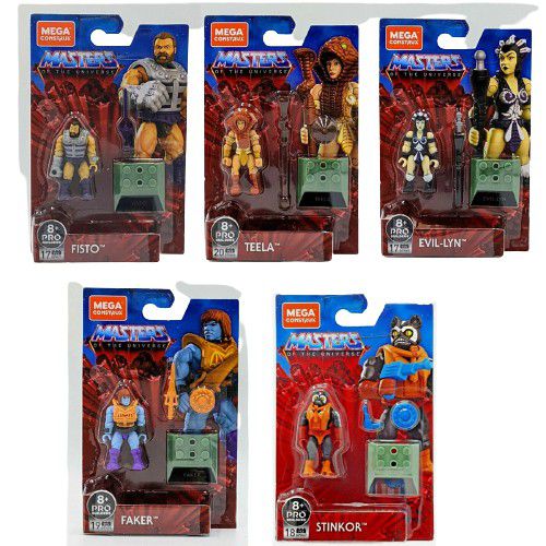 Conjunto 5 Figures Masters Of The Universe Mega Construx