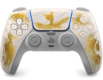 Controle Sem fio Sony DualSense PS5, Edição Limitada Ouro, Ghost of Yotei
