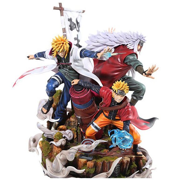 Diorama Naruto Minato e Jiraiya Naruto Shippuden - Surge Studio