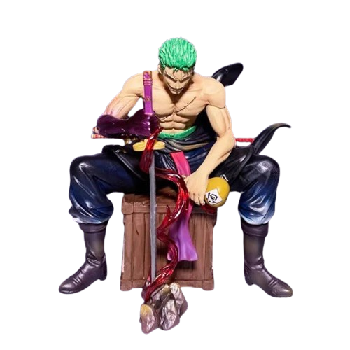 Estátua Roronoa Zoro Seated Battle - One Piece