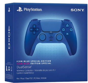 Icon Blue DualSense Sony PS5 Controle PlayStation Raro Exclusivo Americano