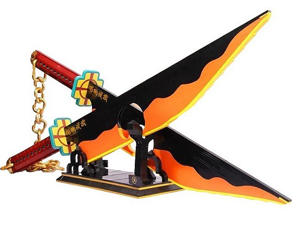 Katana Espada Hashira Tengen Uzui Demon Slayer - Blocos de Montar