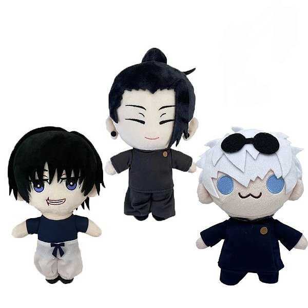 Kit 3 Pelúcias Gojo, Geto e Fushiguro Toji - Jujutsu Kaisen