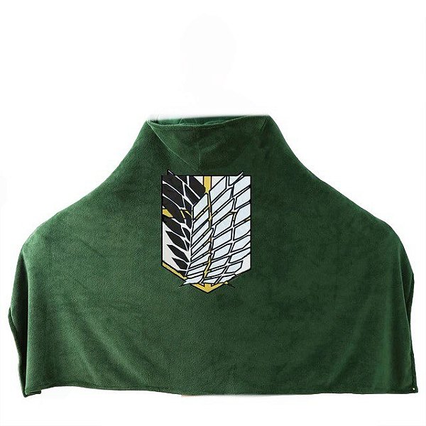 Manta Microfibra Cobertor Attack On Titan 120x170cm - Animes