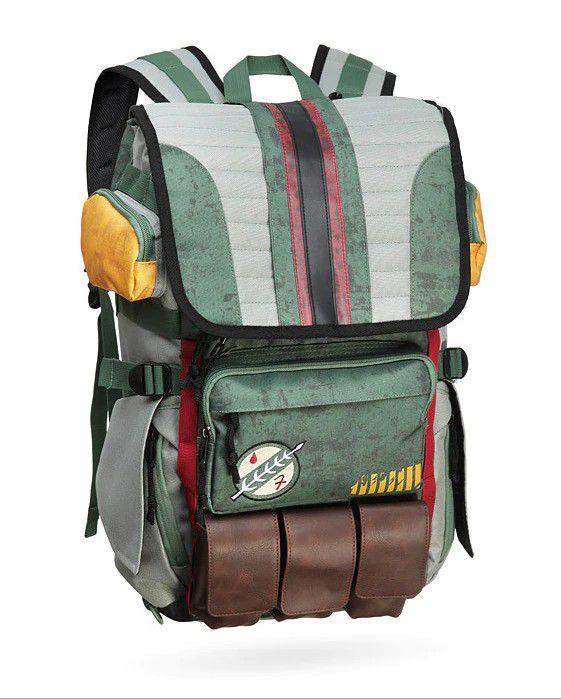 Mochila Boba Fett Star Wars Impermeável em Lona Reforçada