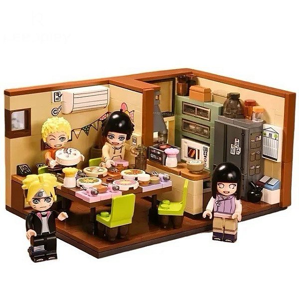 Naruto Uzumaki Aniversário Himawari - Boruto Blocos de Montar